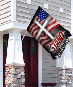 america. stand for the flag kneel for the cross flag 1132