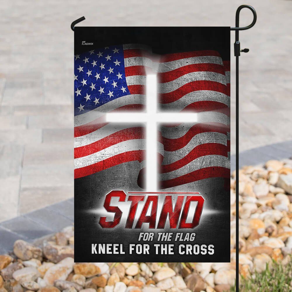 America. Stand For The Flag Kneel For The Cross Flag - Image 8