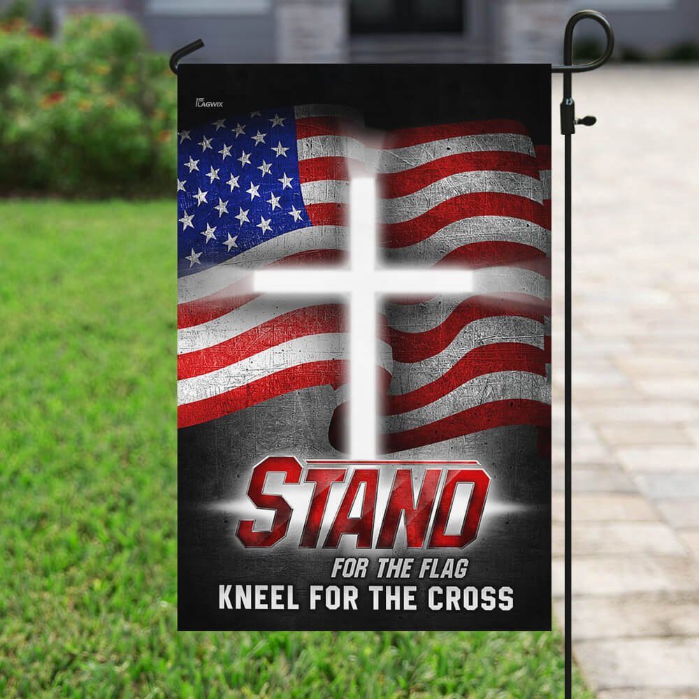 America. Stand For The Flag Kneel For The Cross Flag - Image 6