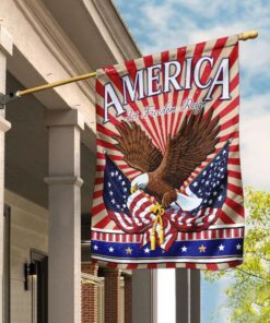 America - Let Freedom Reign Flag