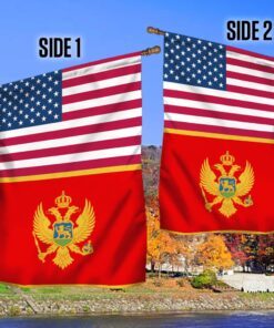 america flag and montenegro flag lnt638f 3238
