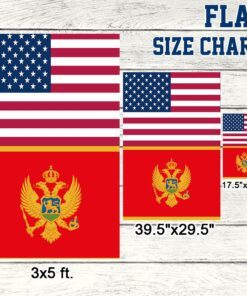 america flag and montenegro flag lnt638f 6727