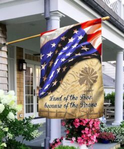 America Patriotic Flag Land Of The Free Because Of The Brave LNT275F