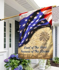 america patriotic flag land of the free because of the brave lnt275f 4622
