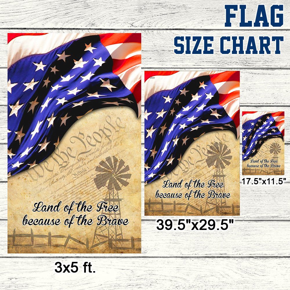 America Patriotic Flag Land Of The Free Because Of The Brave LNT275F - Image 7