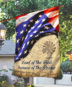 america patriotic flag land of the free because of the brave lnt275f 8855
