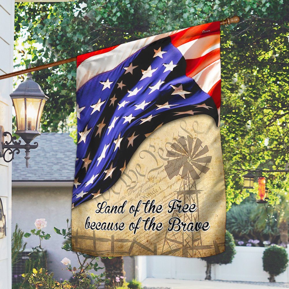 America Patriotic Flag Land Of The Free Because Of The Brave LNT275F - Image 5
