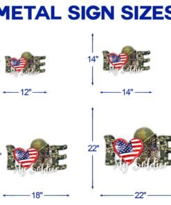 america soldier hanging metal sign love nnt55ms 3159