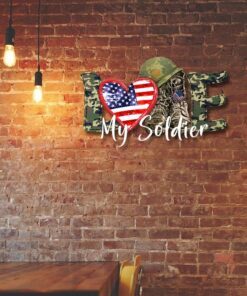 america soldier hanging metal sign love nnt55ms 3952
