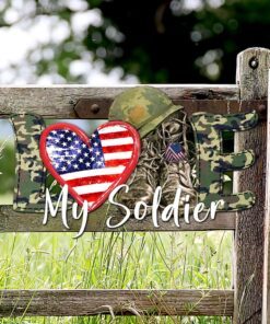 america soldier hanging metal sign love nnt55ms 8636