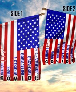 america strong. jesus christ joshua 19 flag 1190