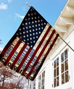 america strong. jesus christ joshua 19 flag 2654