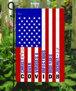 america strong. jesus christ joshua 19 flag 6399