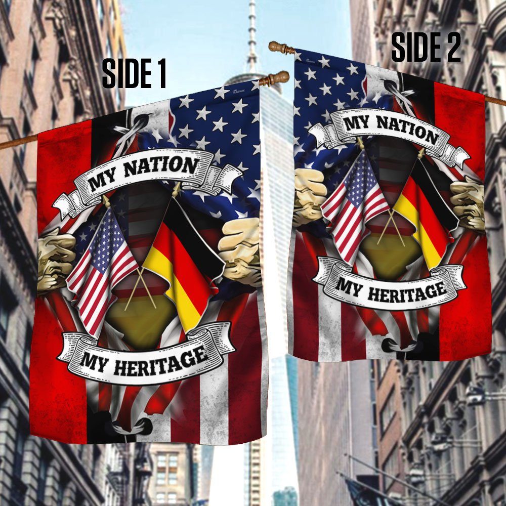 American & German Flag My Nation My Heritage DDH2869Fv1 - Image 3