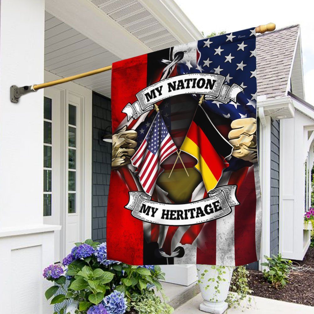 American & German Flag My Nation My Heritage DDH2869Fv1 - Image 2