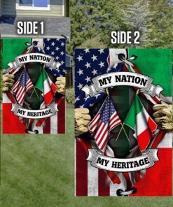 american &amp italian flag my nation my heritage ddh2869f 6167
