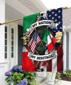 american &amp italian flag my nation my heritage ddh2869f 7608