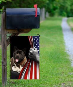 american akita u.s. flag trl772fv30 3106