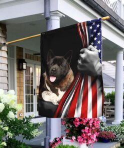 American Akita U.S. Flag TRL772Fv30