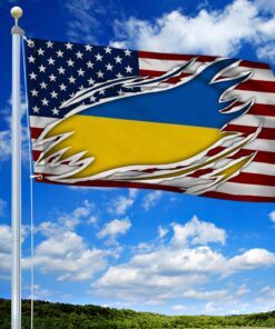 american and ukrainian grommet flag bnt518gfv1 7192