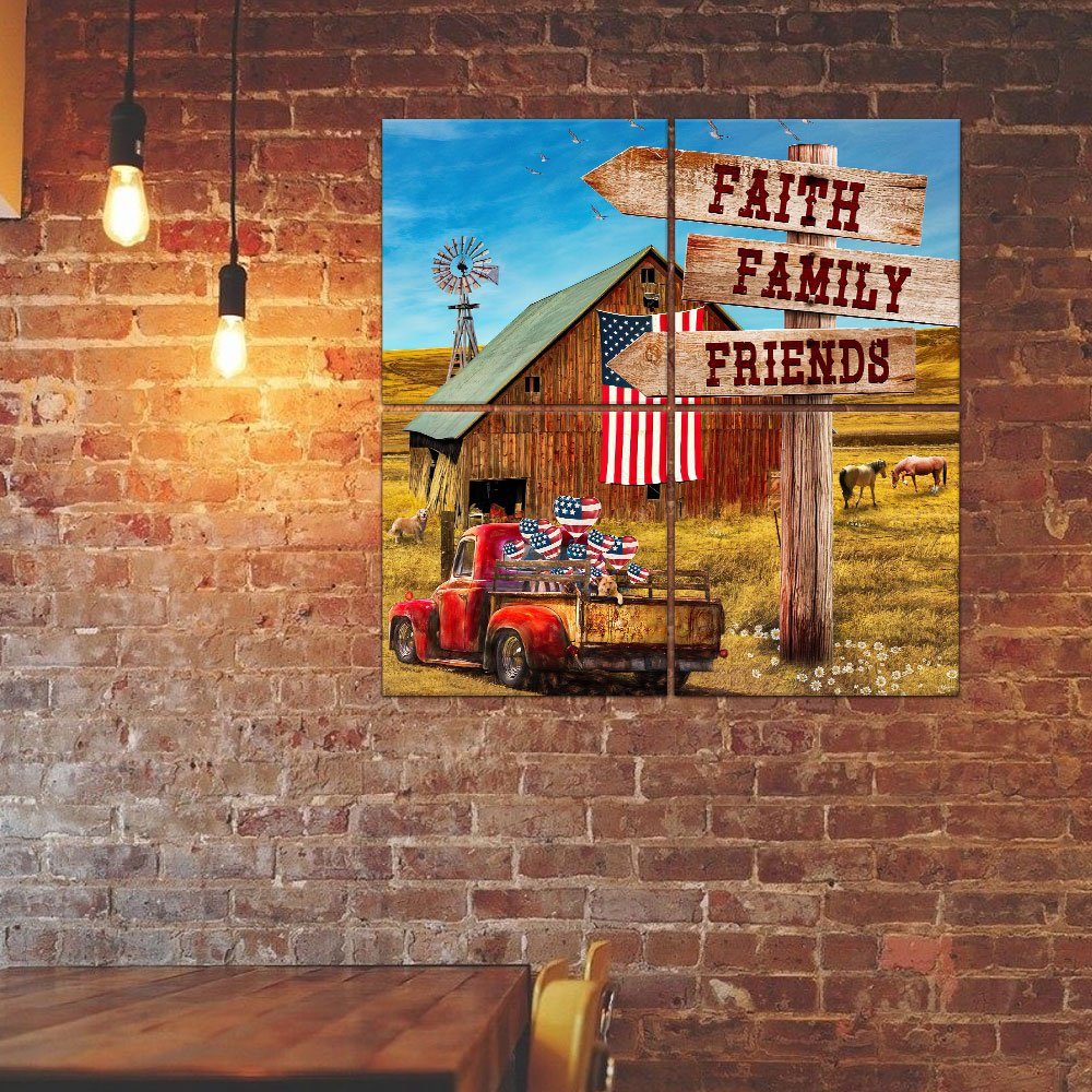 American Barn house Art Multipiece Metal Sign Decor LNT33MMS