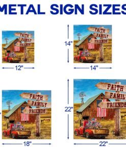 american barn house art multipiece metal sign decor lnt33mms 6807