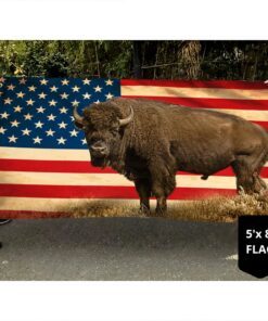 american bison buffalo grommet flag tqn246gf 8975