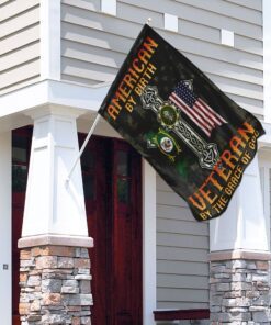american by birth. veteran by the grace of god flag 2803