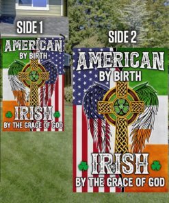american by birth irish by the grace of god flag mln170f 1930