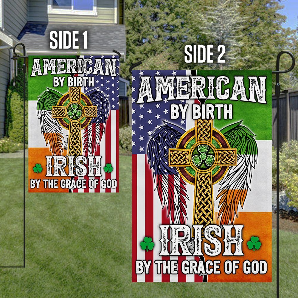 American By Birth Irish By The Grace Of God Flag MLN170F - Image 6