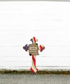 american cross hanging metal sign tty331ms 2825
