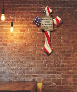 american cross hanging metal sign tty331ms 7562
