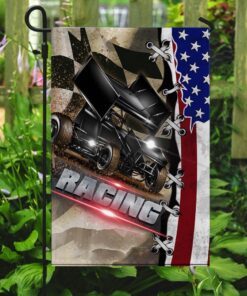 american dirt racing flag 6686