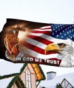 american eagle in god we trust grommet flag mbh155gf 7767