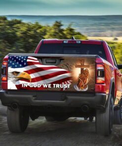 american eagle in god we trust truck tailgate decal mbh155td 2961