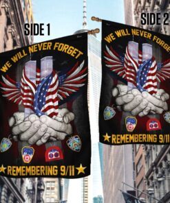 american first responders flagwix™ we will never forget police firefighter emergency medical service flag trl1269f 6875