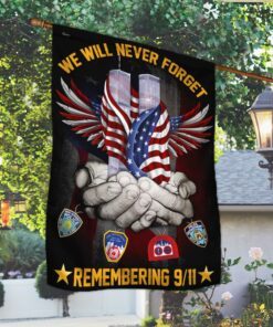 american first responders flagwix™ we will never forget police firefighter emergency medical service flag trl1269f 8135
