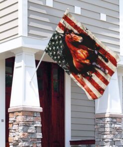 american flag horse flag 1425