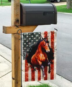american flag horse flag 3473
