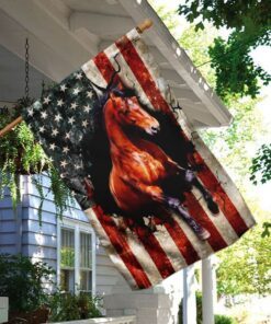 american flag horse flag 3492
