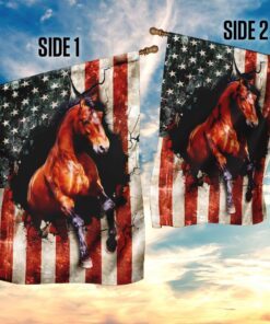 american flag horse flag 5991