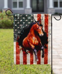 american flag horse flag 6830