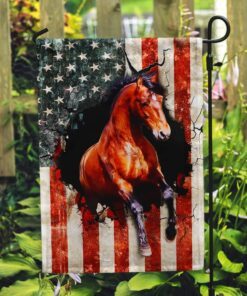 american flag horse flag 7287