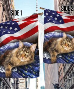 american flag maine coon cat patriotic cat bnn69f 1744