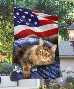 american flag maine coon cat patriotic cat bnn69f 2419