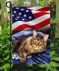 american flag maine coon cat patriotic cat bnn69f 3264