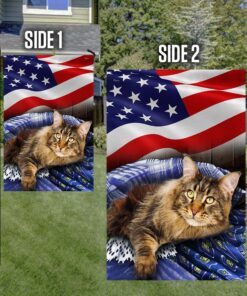 american flag maine coon cat patriotic cat bnn69f 8856