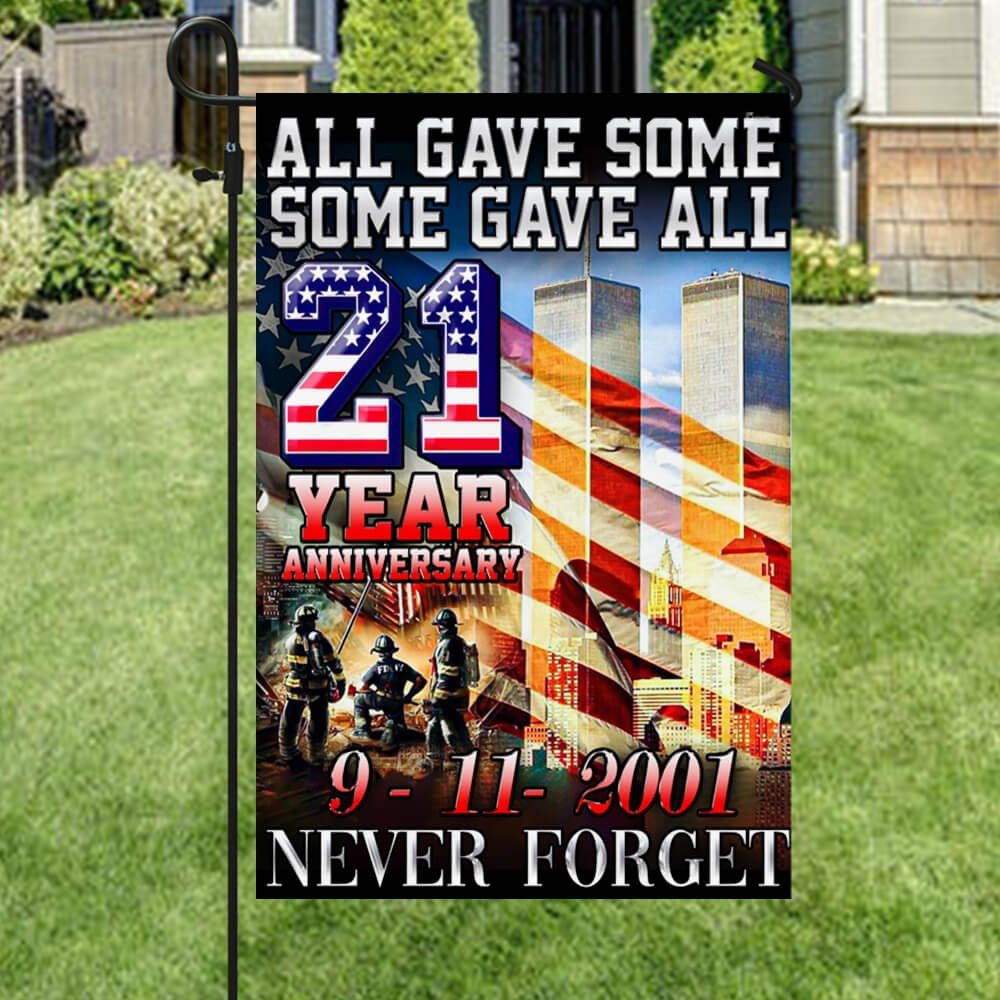 American Flag With The Twin Towers 2022 Flagwix™ All Gave Some Some Gave All 911 2022 American Flag NTB136Fv1 - Image 4