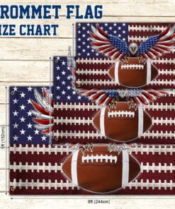 american football eagle grommet flag dbd3179gf 3796