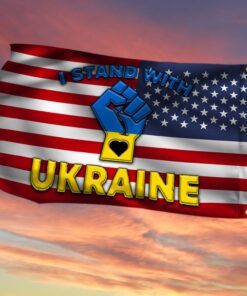 american grommet flag i stand with ukraine bnl525gf 5516